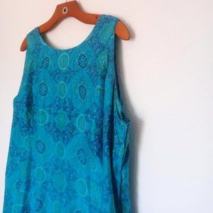 Vintage Volup 1960's maxi dress, rare plus size!